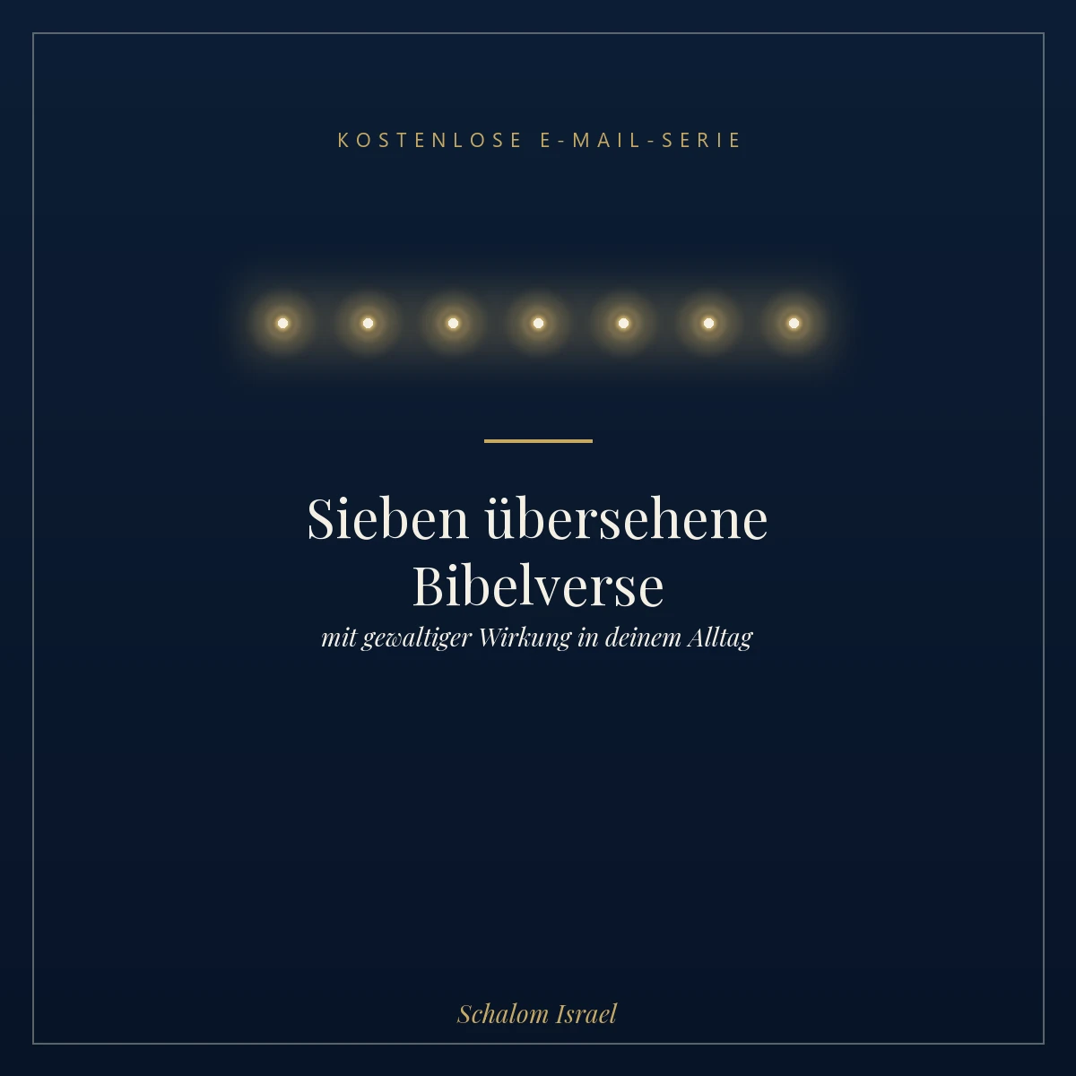 Cover Variante 2: Sieben Lichter wie eine Menora